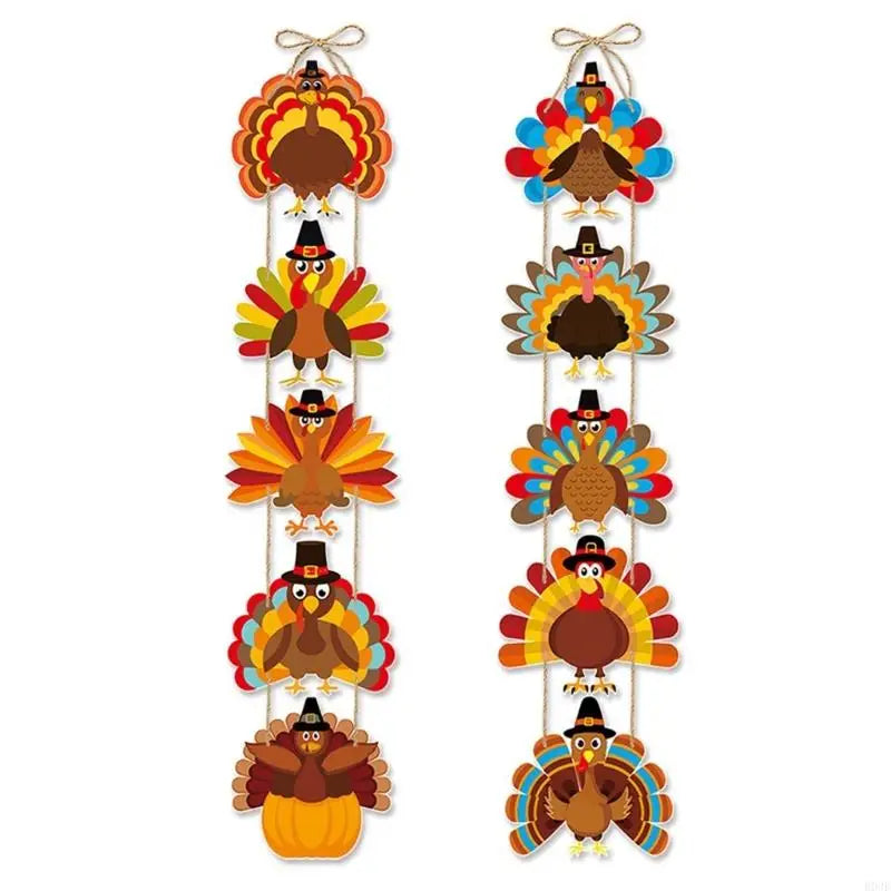10-Piece Thanksgiving Turkey Door Set