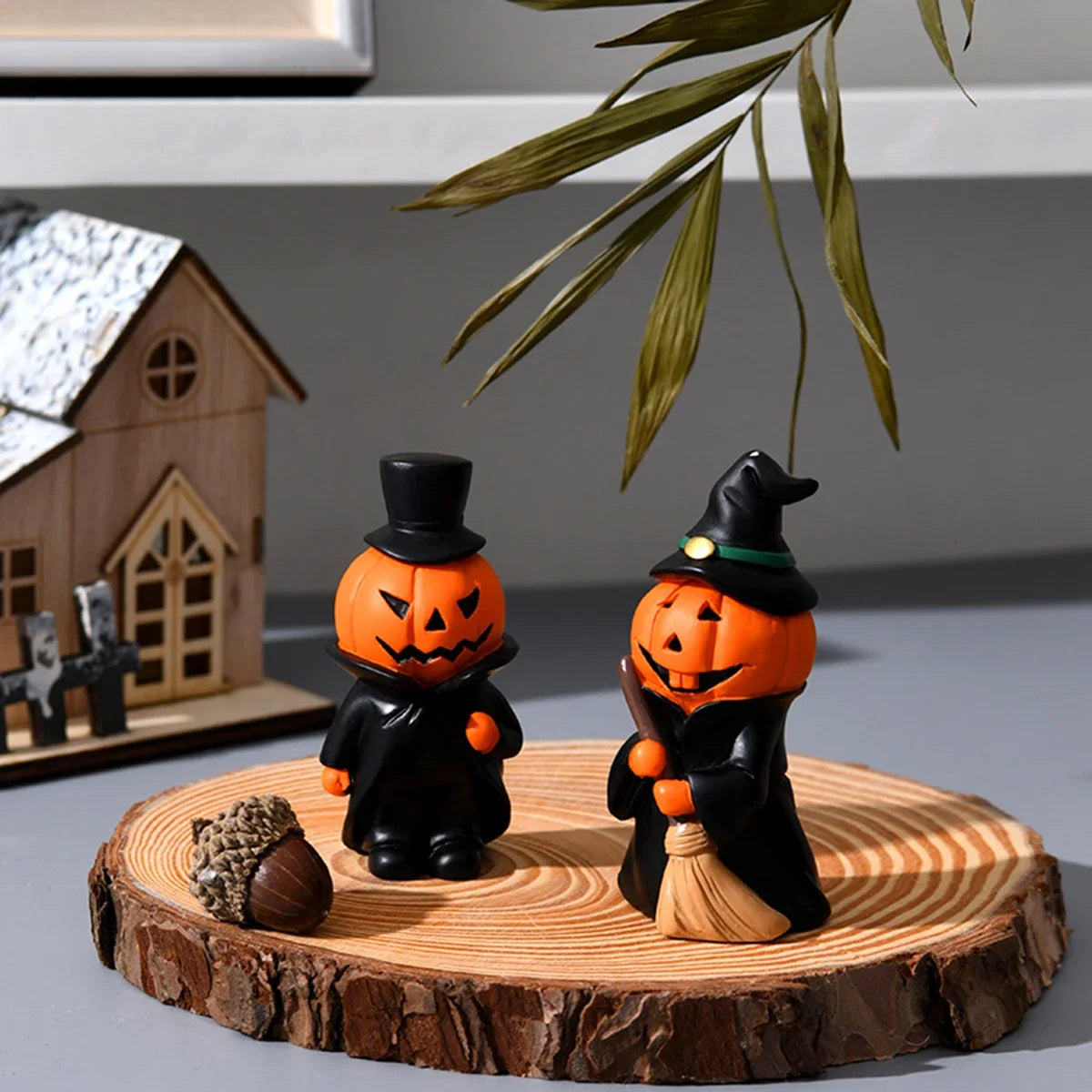 Mini Halloween Resin Figurines Set
