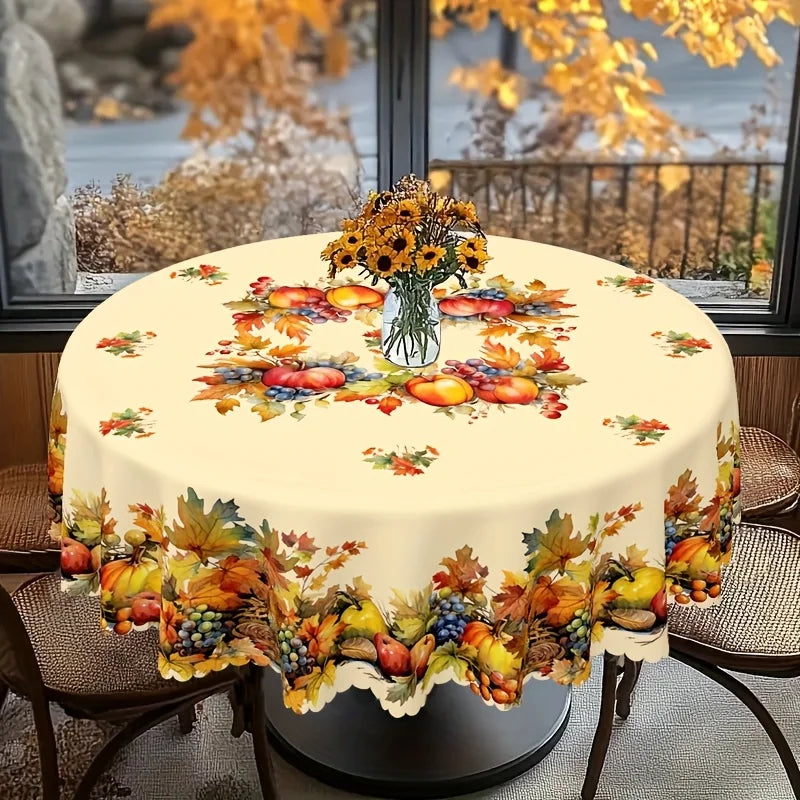 Thanksgiving Watercolor Tablecloth