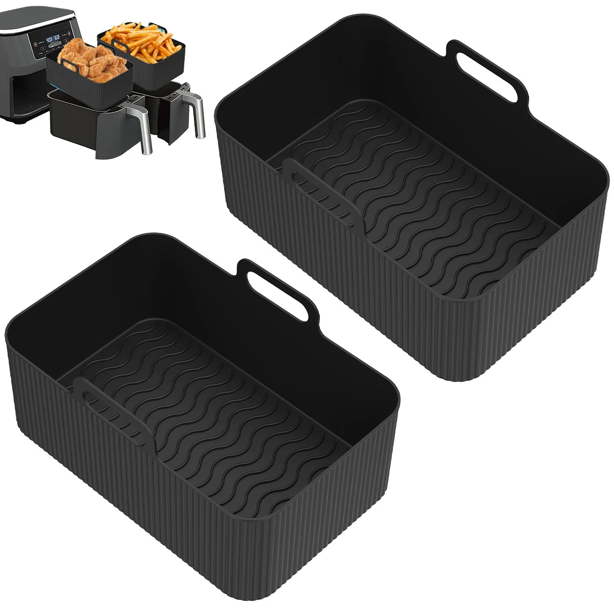 Heat-Resistant Silicone Air Fryer Pot Liner