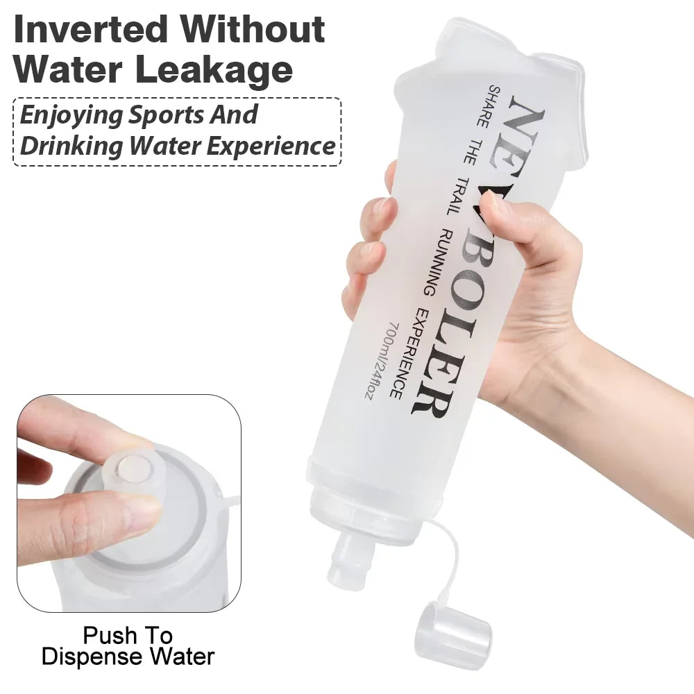 Foldable Soft Flask Water Bottle