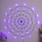 Halloween Glowing Spider Web Decoration Lights