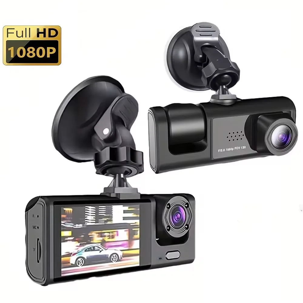 1080p 3-Camera Dash Cam