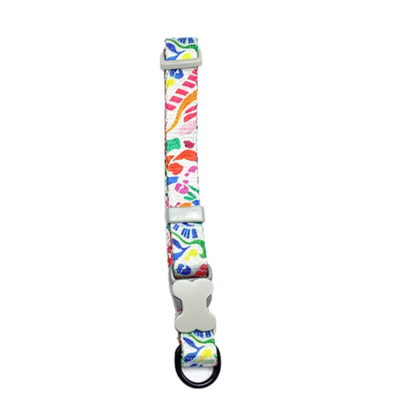 Colorful Printed Dog Collar & Leash Set