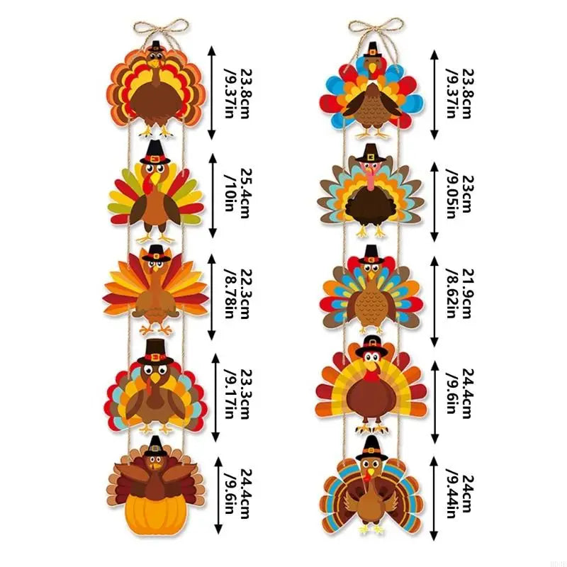 10-Piece Thanksgiving Turkey Door Set