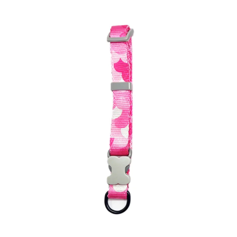 Colorful Printed Dog Collar & Leash Set