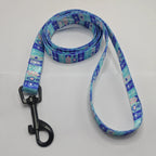 Colorful Printed Dog Collar & Leash Set