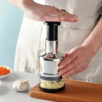 Manual Garlic Chopper & Herb Slicer