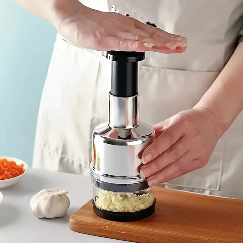 Manual Garlic Chopper & Herb Slicer
